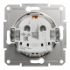 Розетка з заземленням Schneider Electric Asfora без рамки біла (EPH2970121)