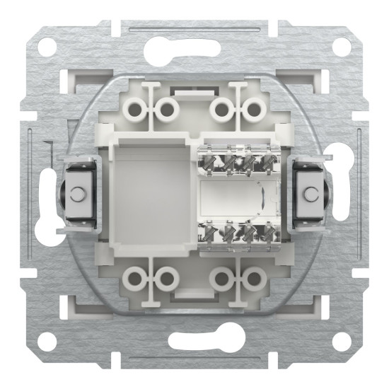 Комп'ютерна розетка RJ45 UTP cat.5e Schneider Electric Asfora без рамки біла (EPH4370121)