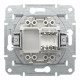 Комп'ютерна розетка RJ45 UTP cat.5e Schneider Electric Asfora без рамки біла (EPH4370121)