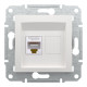 Комп'ютерна розетка RJ45 UTP cat.5e Schneider Electric Asfora без рамки біла (EPH4370121)
