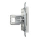 Комп'ютерна розетка RJ45 подвійна UTP cat.5e Schneider Electric Asfora без рамки біла (EPH4470121)