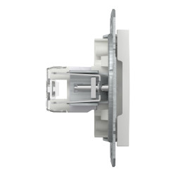 Комп'ютерна розетка RJ45 UTP cat.6 Schneider Electric Asfora без рамки біла (EPH4770121)