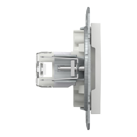 Комп'ютерна розетка RJ45 UTP cat.6 Schneider Electric Asfora без рамки біла (EPH4770121)