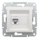 Комп'ютерна розетка RJ45 UTP cat.6 Schneider Electric Asfora без рамки біла (EPH4770121)