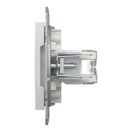 Комп'ютерна розетка RJ45 подвійна UTP cat.6 Schneider Electric Asfora без рамки біла (EPH4870121)