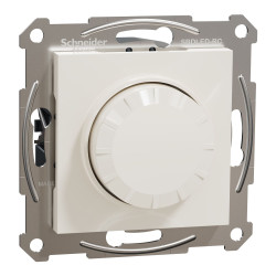 Поворотний димер для LED ламп RC 3-370Вт Schneider Electric Asfora без рамки кремовий (EPH6870123)