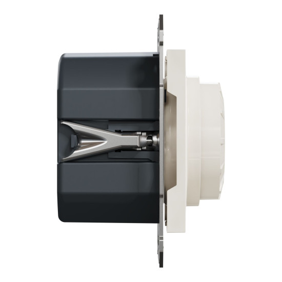 Поворотний димер для LED ламп RC 3-370Вт Schneider Electric Asfora без рамки кремовий (EPH6870123)