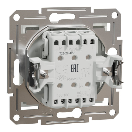 Вимикач трьохклавішний Schneider Electric Asfora без рамки білий (EPH2170121)