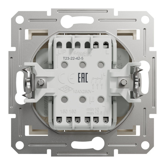 Вимикач трьохклавішний Schneider Electric Asfora без рамки кремовий (EPH2170123)