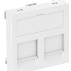 Накладка для супортів модуля OBO Bettermann 45х45 2хRJ45 (AMP SL Series Brand-Rex Nexans) біла (6119202)