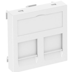 Накладка для супортів модуля OBO Bettermann 45х45 2x45 cat.6a біла (6119214)