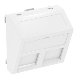 Кутова накладка для супортів модуля OBO Bettermann 45х45 2x45 cat.6a біла (6119250)