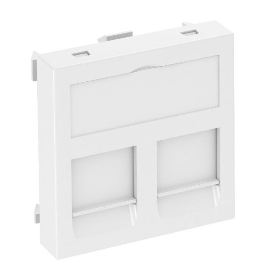Накладка для супортів модуля OBO Bettermann 45х45 2x45 (Panduit Mini-Com) біла (6119226)