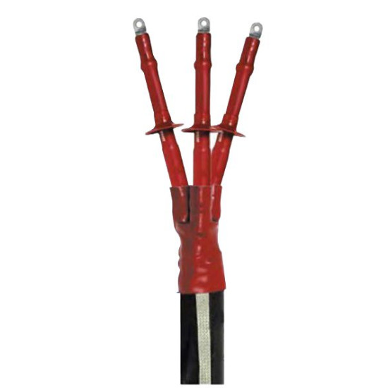 Кінцева муфта для трьохжильного кабелю Sicame EUETH TpP 42 70-150 CM 42кВ зовнішнього встановлення з наконечниками (540390)