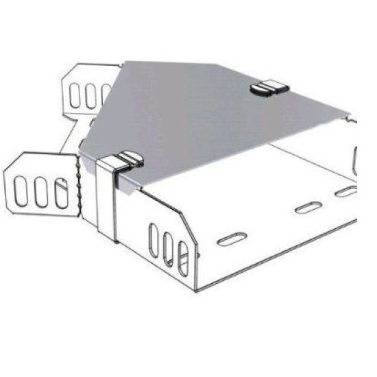 Кришка горизонтального кута кабельроста METAKSAN MK45 30 12 PG 45° 300мм 1,2мм
