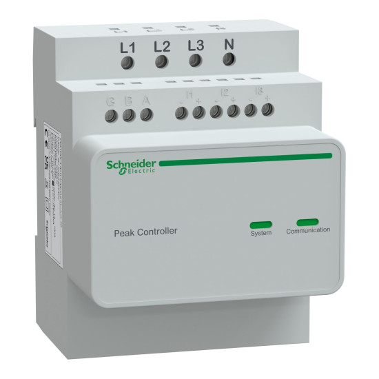 Контролер керування потужністю Schneider Electric EVA1HPC3 Evlink Home 3P налаштування максимального струму зарядної станції вручну від 16A до 50A