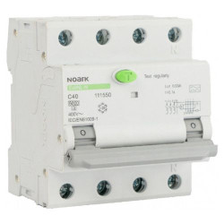 Дифавтомат NOARK Ex9NL-N 3P+N B40 EU 6кА B 40А 30мА AC (111502)