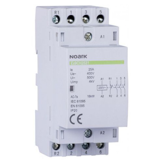Модульний контактор NOARK Ex9CH25 40 24В 25А 4NO (102411)
