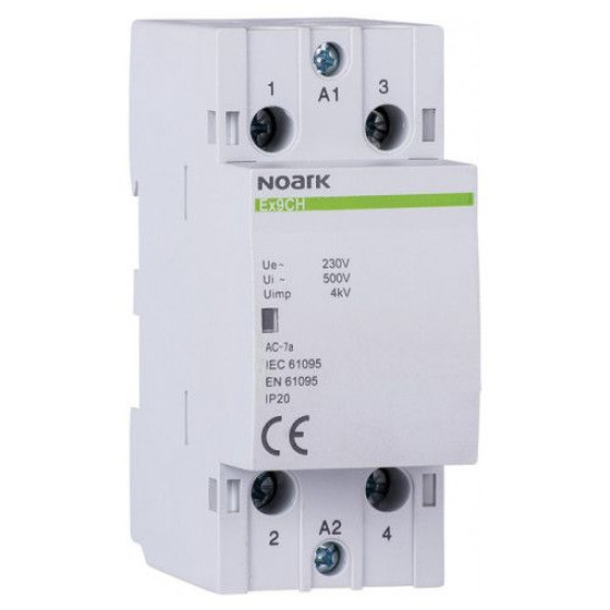 Модульний контактор NOARK Ex9CH63 11 220В 63А 1NC+1NO (102425)