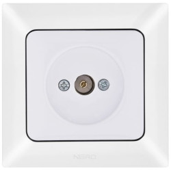 Прохідна TV розетка NE-AD ARAS 93-110-07 біла