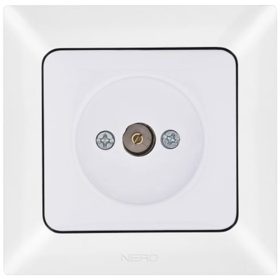 Прохідна TV розетка NE-AD ARAS 93-110-07 біла