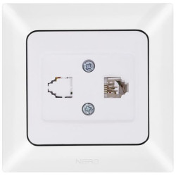 Телефонна розетка NE-AD ARAS 93-110-11-1 біла