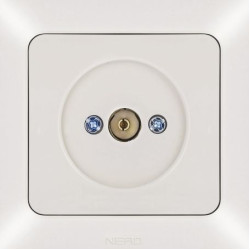 TV розетка NE-AD ARAS 93-111-45 кремова