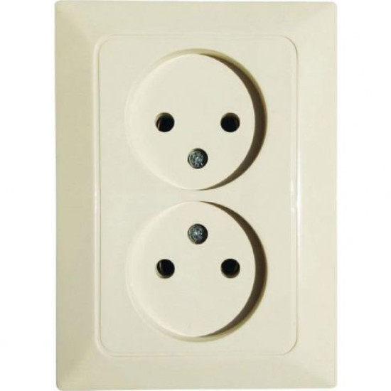 Розетка NE-AD ARAS 93-111-02 кремова