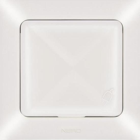 Розетка NE-AD ARAS 93-111-09 з з/к та кришкою кремова