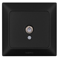 TV розетка NE-AD ARAS 93-124-45 чорна