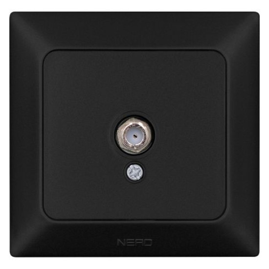 TV розетка NE-AD ARAS 93-124-45 чорна