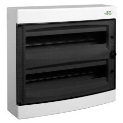 Настінний модульний щиток NOARK PNS 2x18T прозорі дверцята 2x18м IP40 (101501)
