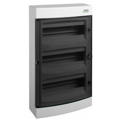 Настінний модульний щиток NOARK PNS 36T прозорі дверцята 3x12м IP40 (101502)