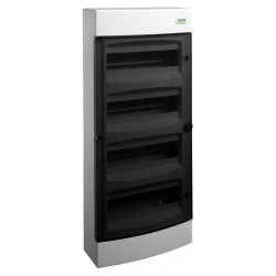 Настінний модульний щиток NOARK PNS 48T прозорі дверцята 4x12м IP40 (101503)