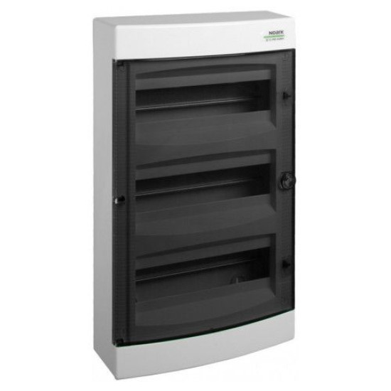 Настінний модульний щиток NOARK PNS 4x18T прозорі дверцята 4x18м IP40 (110816)