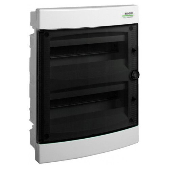 Вбудований модульний щиток NOARK PNF 24T прозорі дверцята 2x12м IP40 (101514)