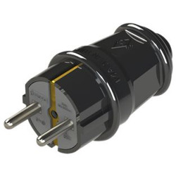 Штепсельна вилка NE-AD 1010-S з з/к 16А чорна