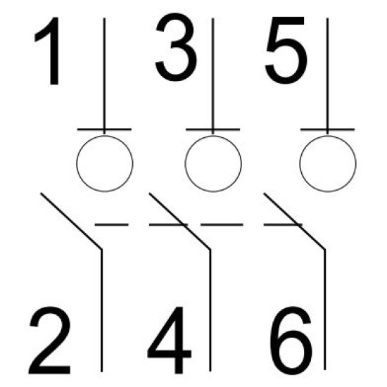 Вимикач навантаження NOARK Ex9I125 3P 80A (100877)