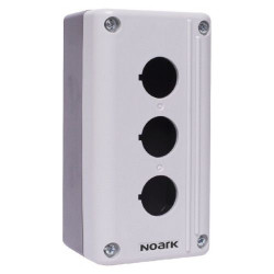 Кнопковий пост NOARK Ex9P2 FH 3 EU 3 місця сірий (111411)