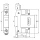 ПЗІП NOARK Ex9UE1+2 1+2 (B+C) 50кА 275В AC 1P (103332)