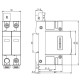 ПЗІП NOARK Ex9UE1+2 1+2 (B+C) 50кА 275В AC 2P (103336)