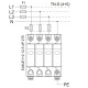 ПЗІП NOARK Ex9UE1+2 R 1+2 (B+C) 50кА 275В AC 4P з додатковим контактом (103343)