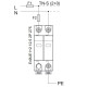 ПЗІП NOARK Ex9UE2 20R 2 (C) 40кА 440В AC 2P з додатковим контактом (103364)