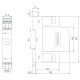 ПЗІП NOARK Ex9UE3 10 3 (D) 10кА 275В AC змінний модуль (106859)