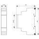 Однофункціональне реле часу NOARK Ex9TR F 1CO 1CO 12-240В AC/DC з повторюванням (111738)