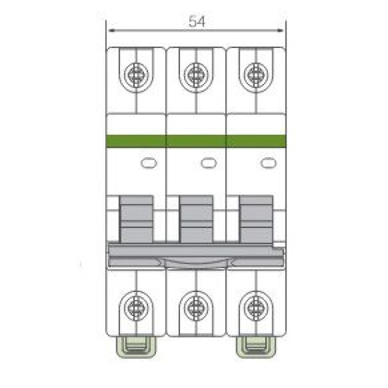 Автоматичний вимикач NOARK Ex9BH 3P B25 25А 10кА B (100325)