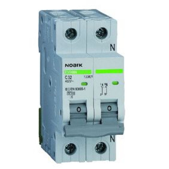 Автоматичний вимикач NOARK Ex9BN 2P D40 40А 6кА D (100222)