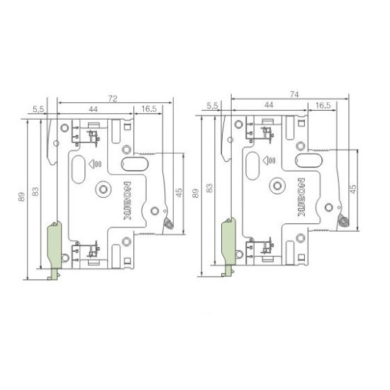Автоматичний вимикач NOARK Ex9BN 4P D2 2А 6кА D (100256)