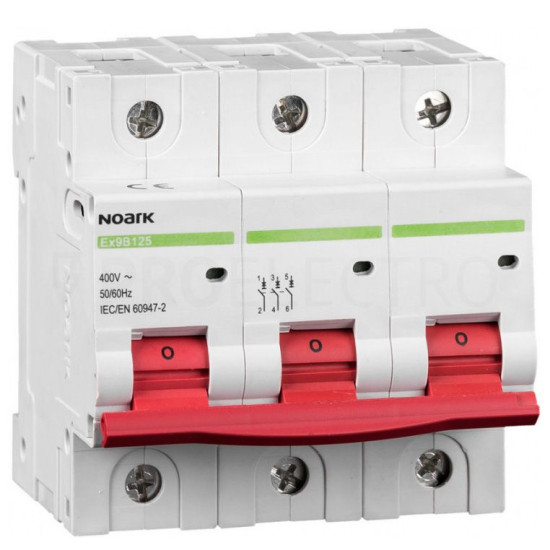 Автоматичний вимикач NOARK Ex9B125 3P C32A 32А 25кА C (102787)