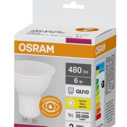Світлодіодна лампа Osram LED PAR16 50 6Вт/830 GU10 10х1 UA